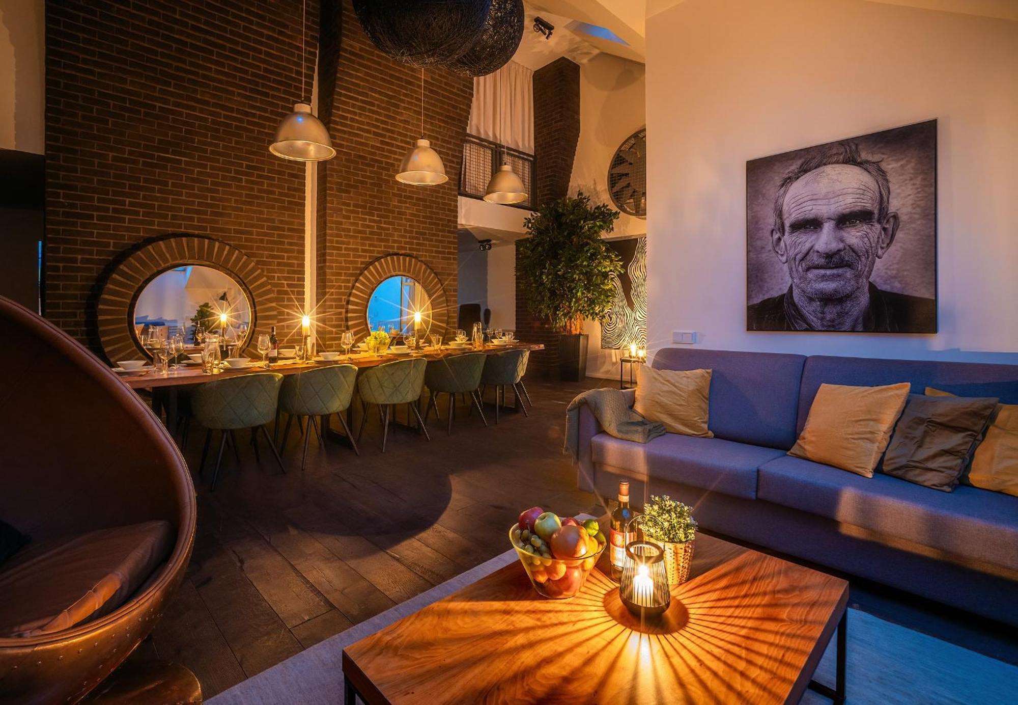5br+2bath Old Town Loft Luxe Brickhouse, A/c Lägenhet Prag