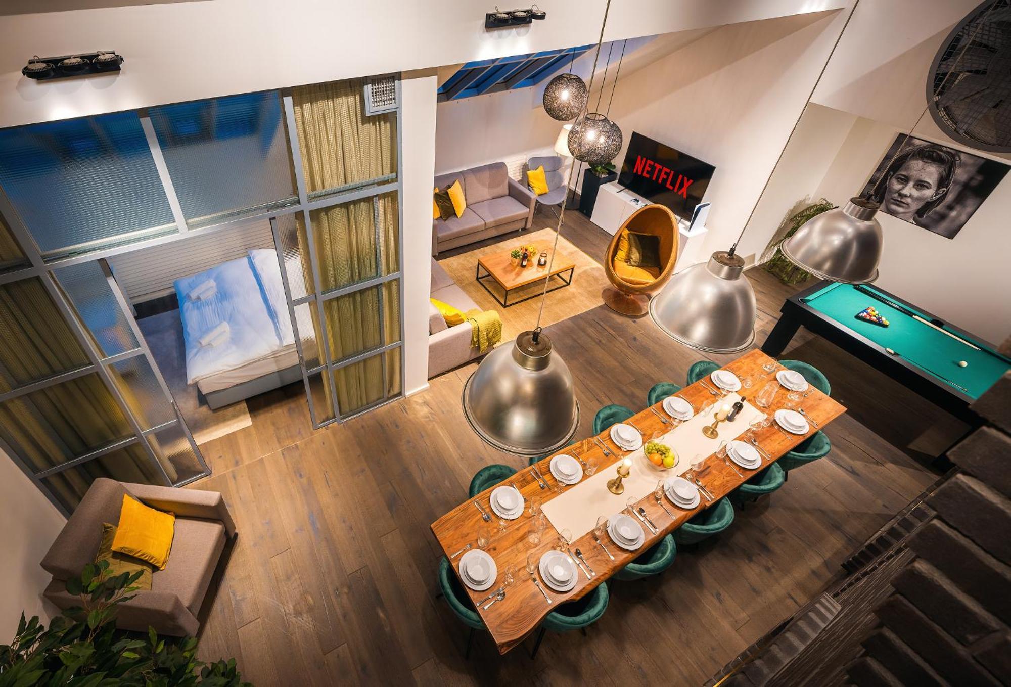 Lägenhet 5br+2bath Old Town Loft Luxe Brickhouse, A/c
